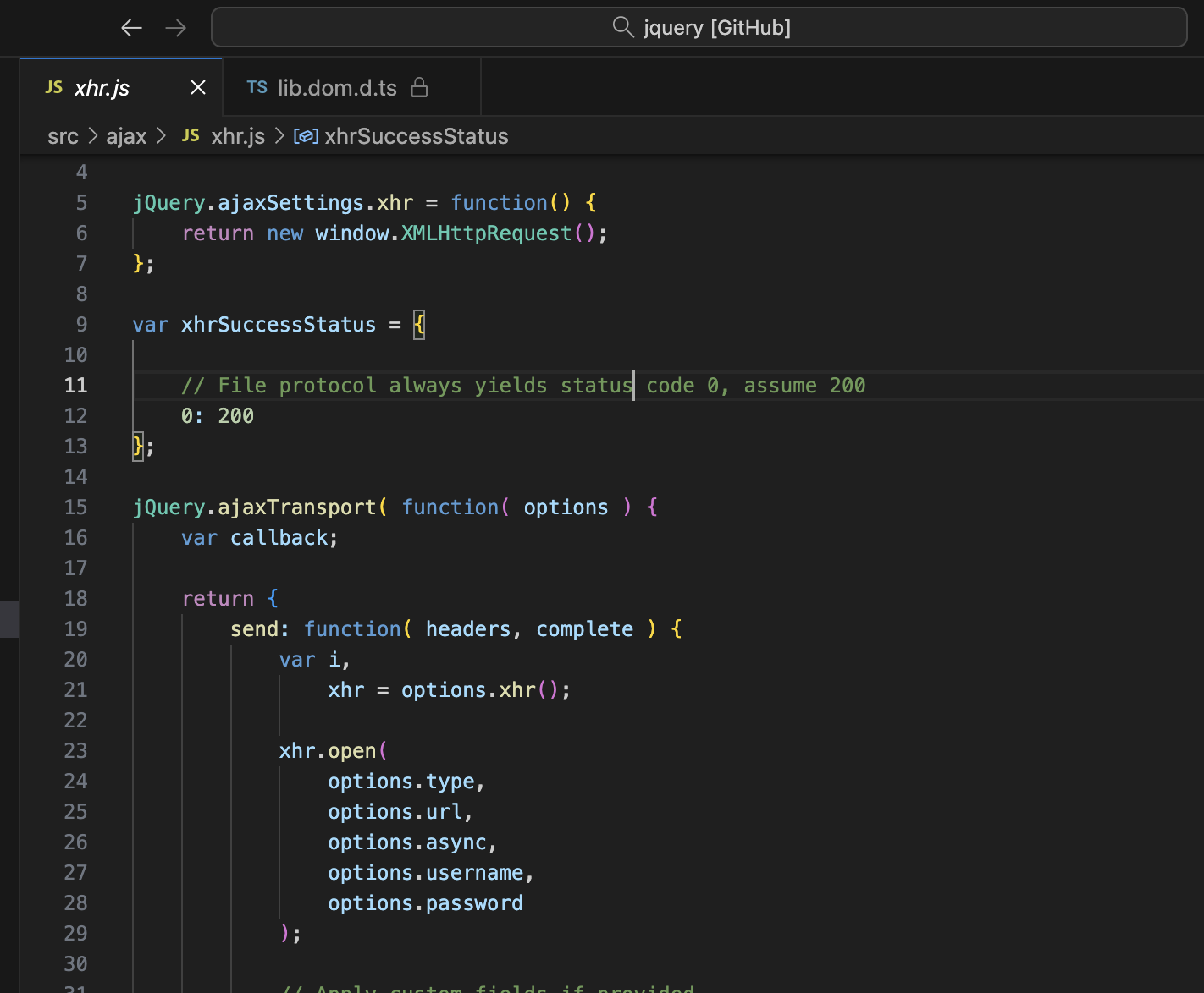 jQuery ajax 메소드 구현