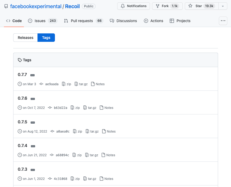 reocil 릴리즈 주기